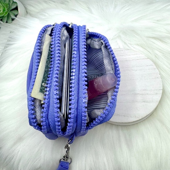 Taro Color Small Wallet or Cosmetic Wristlet - Picture 4 of 6